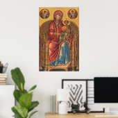 Madonna en Child - Byzantine Fine Art Poster (Thuiskantoor)