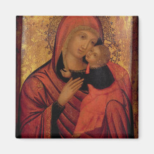 Madonna en Child, c.1650 (paneel) Magneet