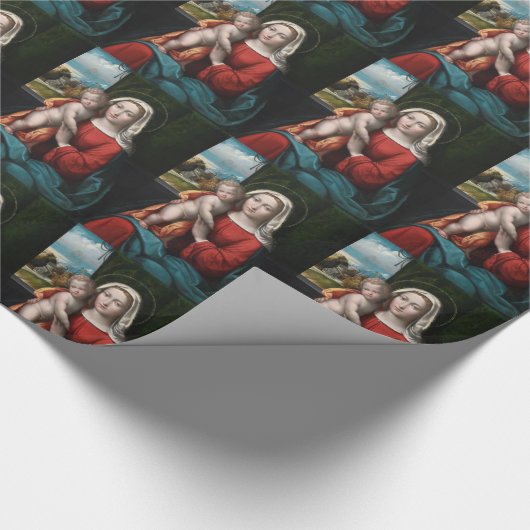 Madonna en Child Cadeaupapier (Hoek)