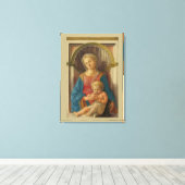 Madonna en Child Canvas Afdruk (Insitu (Houten vloer))