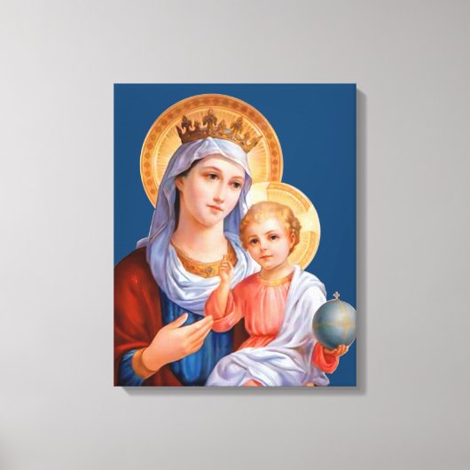 Madonna en Child Canvas Afdruk (Voorkant)