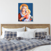 Madonna en Child Canvas Afdruk (Insitu (Slaapkamer))