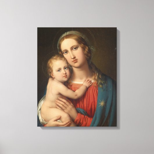 Madonna en Child Canvas Afdruk (Voorkant)