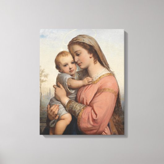 Madonna en Child Canvas Afdruk (Voorkant)