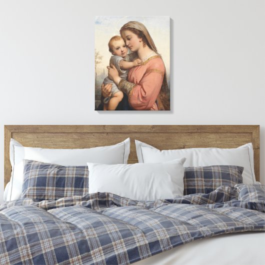 Madonna en Child Canvas Afdruk (Insitu (Slaapkamer))