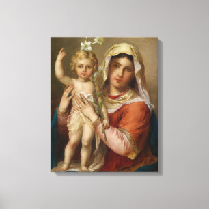 Madonna en Child Canvas Afdruk