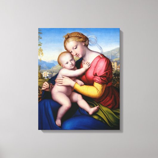 Madonna en Child Canvas Afdruk (Voorkant)