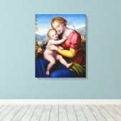 Madonna en Child Canvas Afdruk (Insitu (Houten vloer))