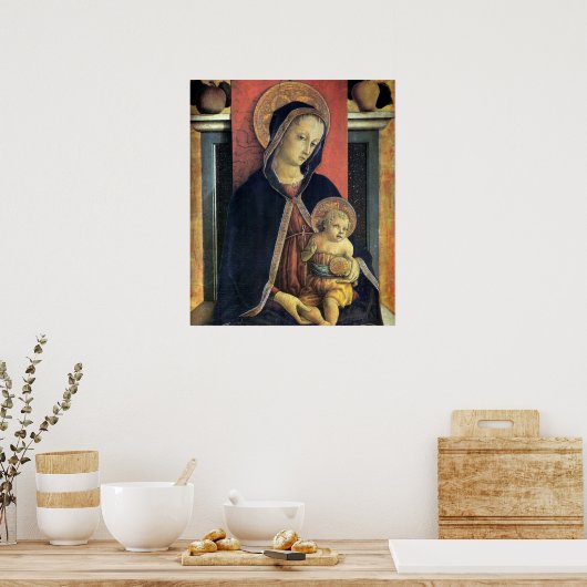 Madonna en Child - Carlo Crivelli - c1468 Poster (Keuken)