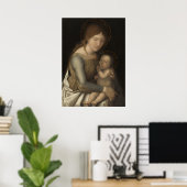 Madonna en Child - Correggio Fine Art Poster (Thuiskantoor)