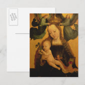 Madonna en Child Crowned by Two Angels, c.1520 Briefkaart (Voorkant / Achterkant)