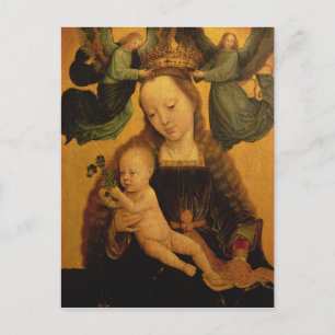 Madonna en Child Crowned by Two Angels, c.1520 Briefkaart