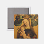 Madonna en Child Crowned by Two Angels, c.1520 Magneet (Voorkant / Achterkant)