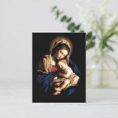 Madonna en Child Custom Postcard Briefkaart (Staand voorkant)