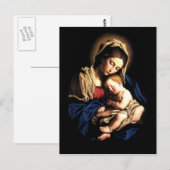 Madonna en Child Custom Postcard Briefkaart (Voorkant / Achterkant)