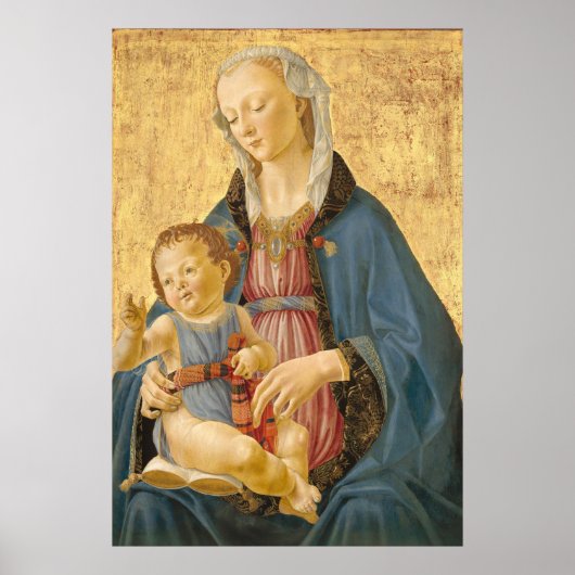 Madonna en Child - D. Ghirlandaio Fine Art Poster (Voorkant)