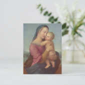 Madonna en Child (De Tempi Madonna) van Raphael Briefkaart (Staand voorkant)