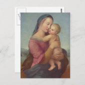 Madonna en Child (De Tempi Madonna) van Raphael Briefkaart (Voorkant / Achterkant)