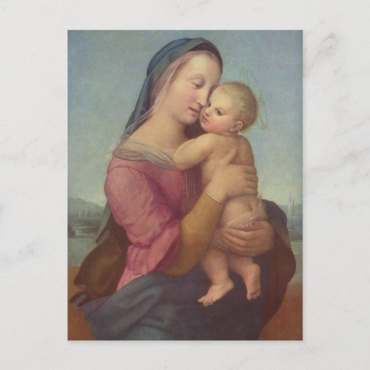 Madonna en Child (De Tempi Madonna) van Raphael Briefkaart (Voorkant)