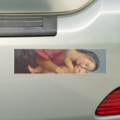 Madonna en Child (De Tempi Madonna) van Raphael Bumpersticker (Op auto)