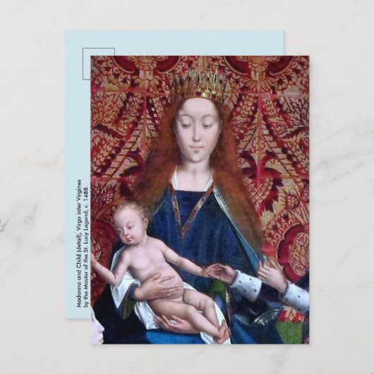 Madonna en Child (detail; M 070) Briefkaart (Voorkant / Achterkant)