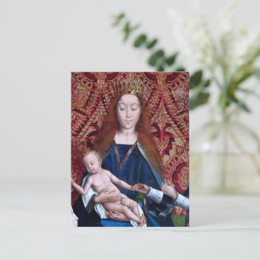 Madonna en Child (detail; M 070) Briefkaart (Staand voorkant)