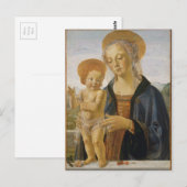 Madonna en Child door Andrea del Verrocchio Briefkaart (Voorkant / Achterkant)