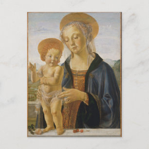 Madonna en Child door Andrea del Verrocchio Briefkaart