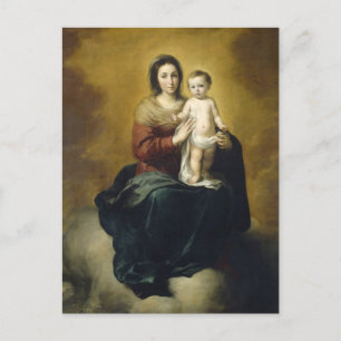 Madonna en Child door Bartolome Esteban Murillo Briefkaart