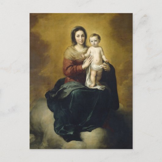 Madonna en Child door Bartolome Esteban Murillo Briefkaart (Voorkant)