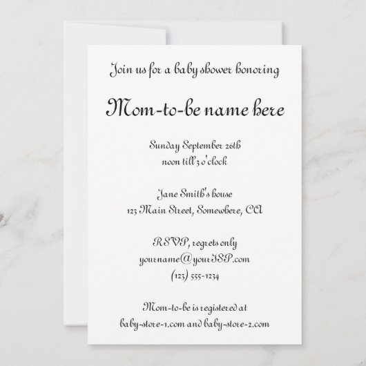 Madonna en Child door Giovanni Bellini, Baby showe Kaart (Achterkant)