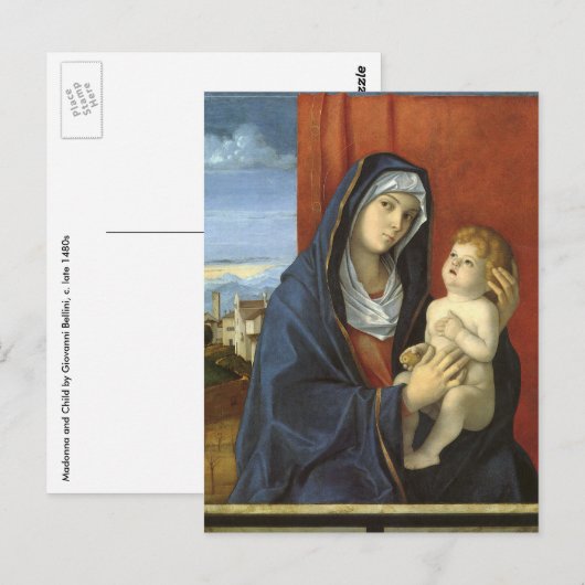 Madonna en Child door Giovanni Bellini Briefkaart (Voorkant / Achterkant)
