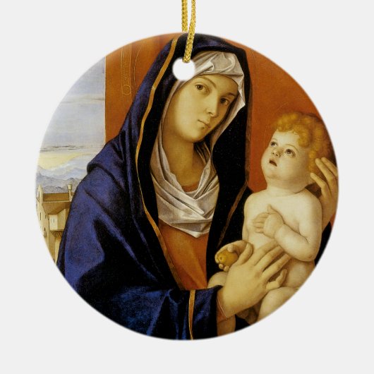 Madonna en Child door Giovanni Bellini Keramisch Ornament (Voorkant)
