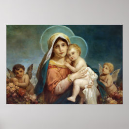Madonna en Child door Hans Zatzka - poster