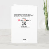 Madonna en Child (DPT 001) Feestdagen Kaart (Achterkant)