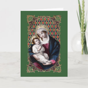 Madonna en Child (DPT 001) Feestdagen Kaart