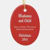 Madonna en Child (DPT 001) Keramisch Ornament (Achterkant)