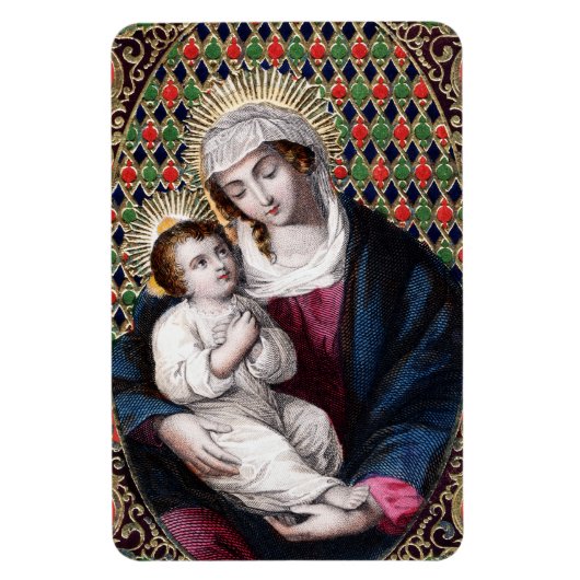 Madonna en Child (DPT 001) Magneet (Verticaal)