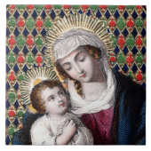 Madonna en Child (DPT 001) Tegeltje (Voorkant)