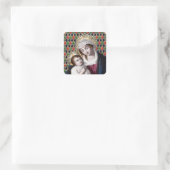 Madonna en Child (DPT 001) Vierkante Sticker (Tas)