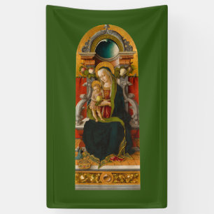 Madonna en Child Enthroned Banner