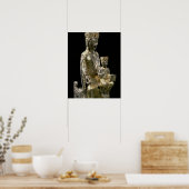 Madonna en Child Enthroned, beeldje, Frans, 12 Poster (Keuken)