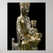 Madonna en Child Enthroned, beeldje, Frans, 12 Poster (Voorkant)