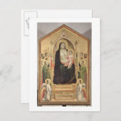 Madonna en Child Enthroned, c.1300-03 (PRE-restor) Briefkaart (Voorkant / Achterkant)