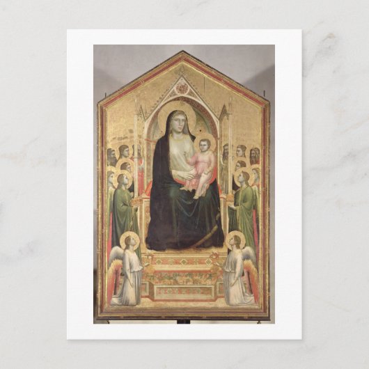 Madonna en Child Enthroned, c.1300-03 (PRE-restor) Briefkaart (Voorkant)