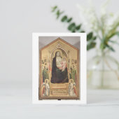 Madonna en Child Enthroned, c.1300-03 (PRE-restor) Briefkaart (Staand voorkant)