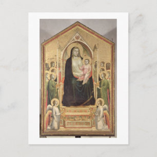 Madonna en Child Enthroned, c.1300-03 (PRE-restor) Briefkaart