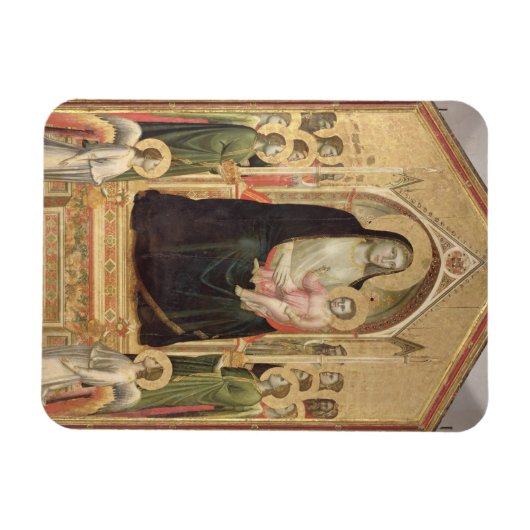 Madonna en Child Enthroned, c.1300-03 (PRE-restor) Magneet (Horizontaal)