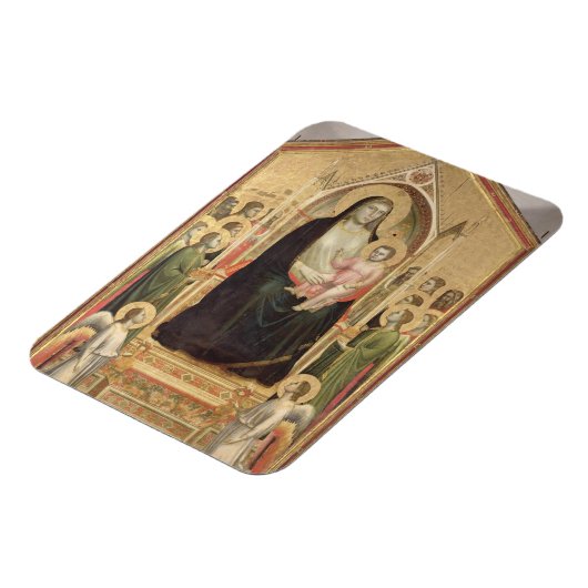 Madonna en Child Enthroned, c.1300-03 (PRE-restor) Magneet (Linkerzijde)