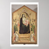 Madonna en Child Enthroned, c.1300-03 (PRE-restor) Poster (Voorkant)